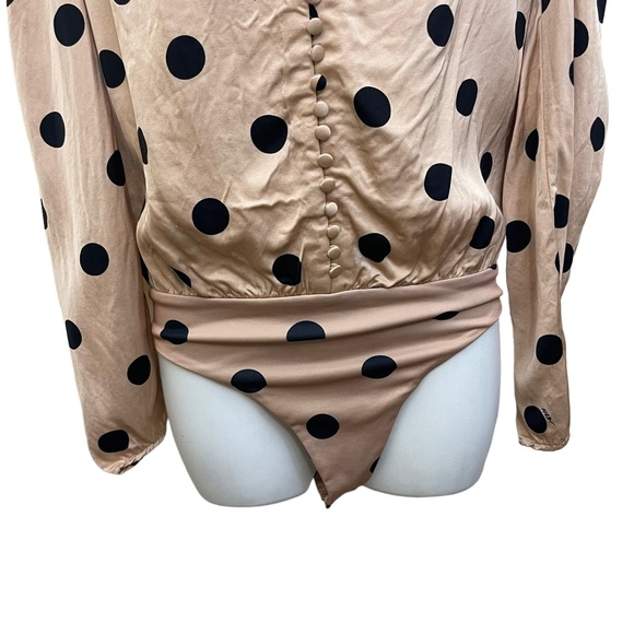 AFRM Rexy Button Front Thong Bodysuit Size Small - Picture 5 of 14